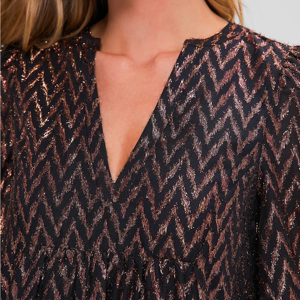 Tuckernuck Metallic Ikat Kenzie Dress